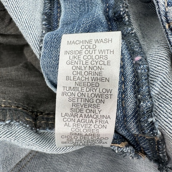 Democracy Women's Girl Friend Jeans Size 14W Floral Embroidered Distressed - Picture 5 of 9